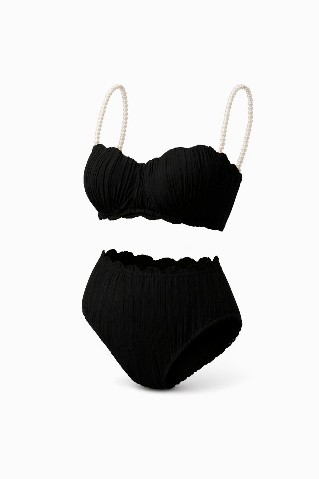 Bikini Taille Haute Corail