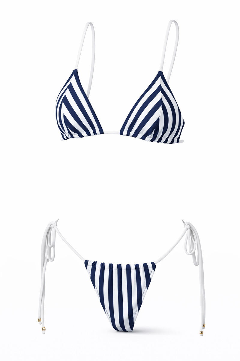 Bikini Triangle Brésilien Rayé